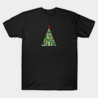 Christmas tree made of succulent and cactus T-Shirt